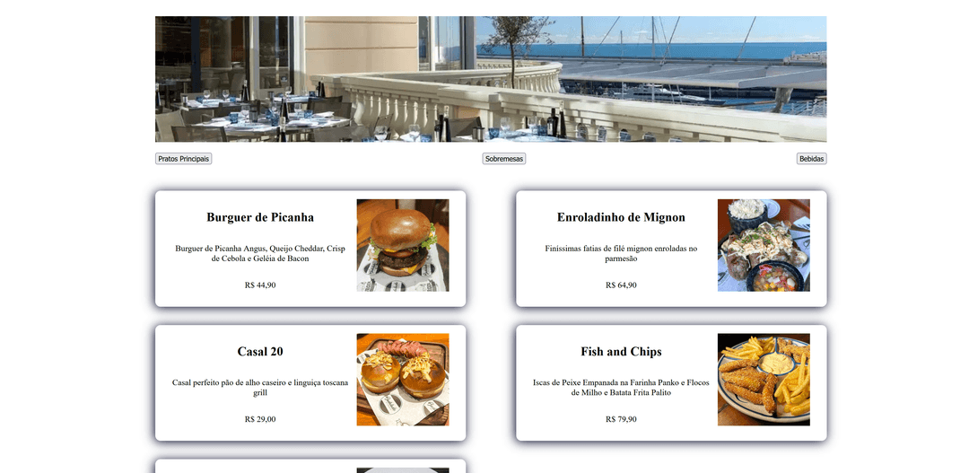 Cardápio Hashtaurante